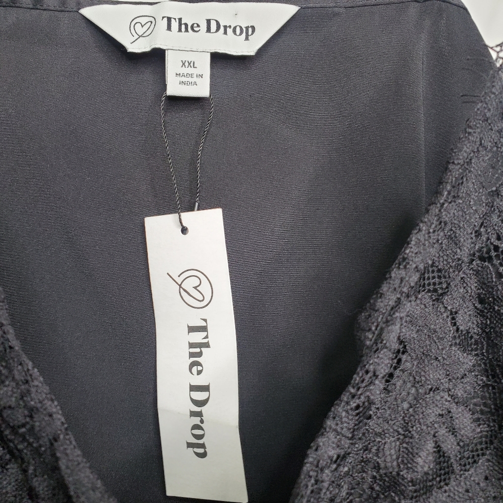 NWT THE DROP Women's Natalie V-Neck Lace Trimmed Camisole Tank Top Size XL - Picture 9 of 9